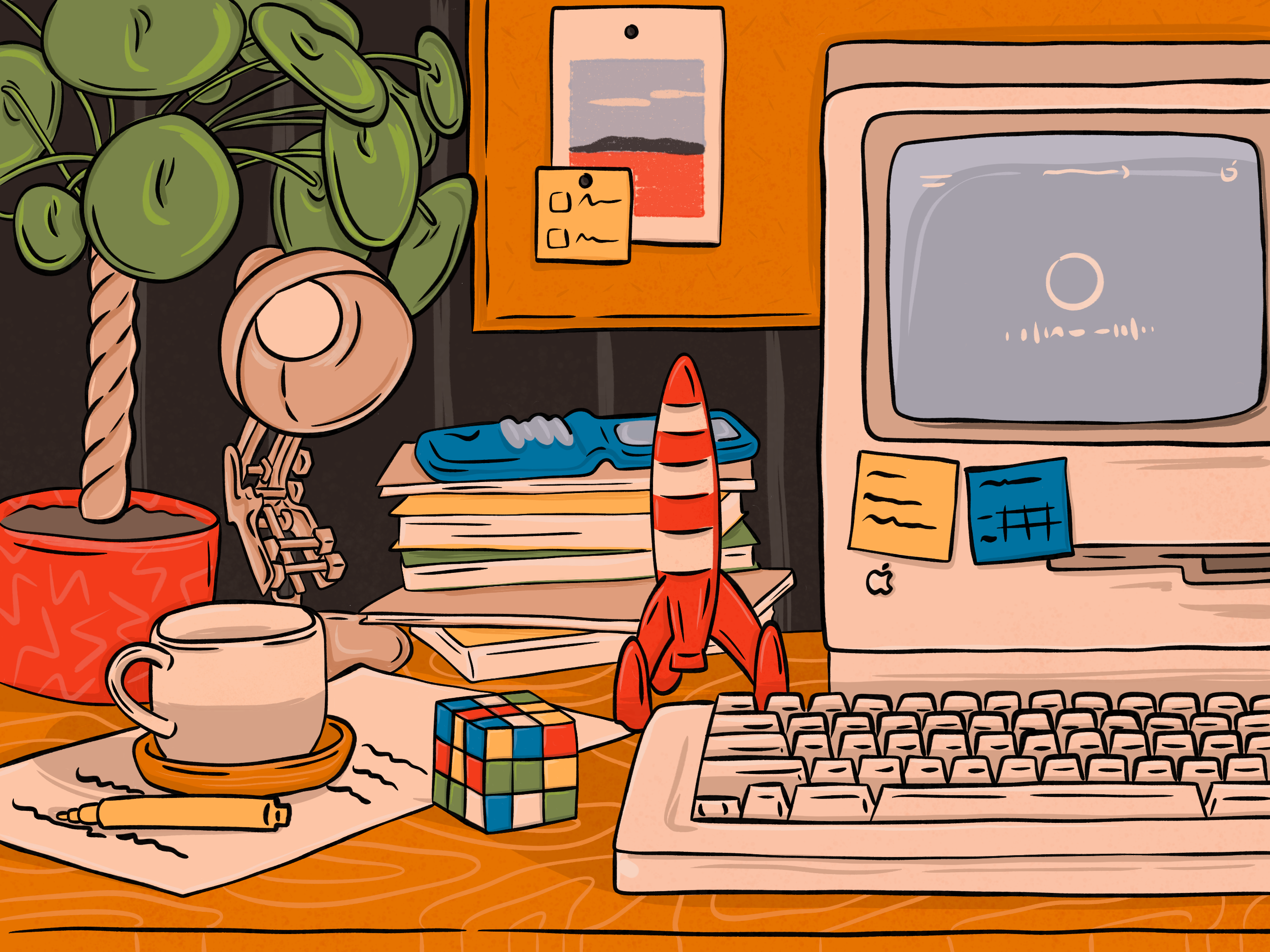 90's workspace